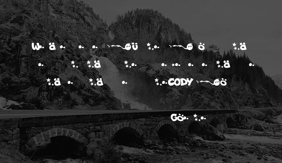 codygraff font text