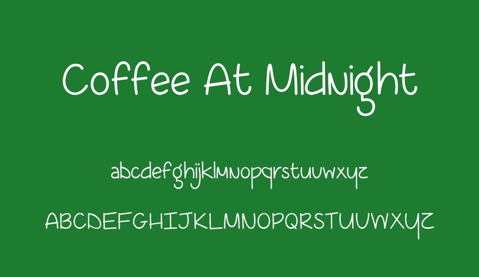 coffee-at-midnight-demo font