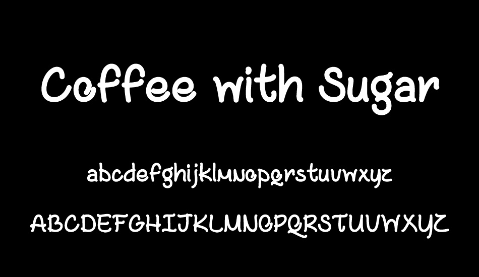 Coffee with Sugar font