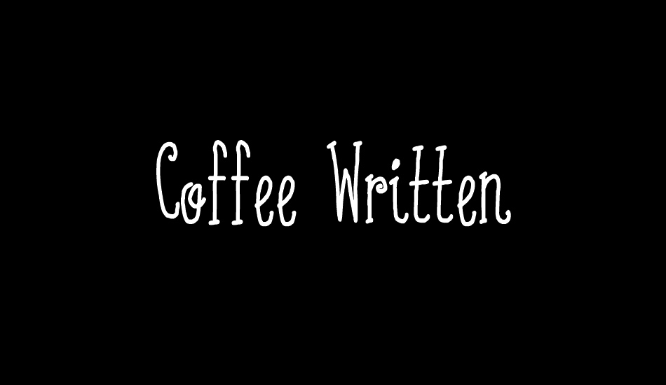 Coffee Written font big