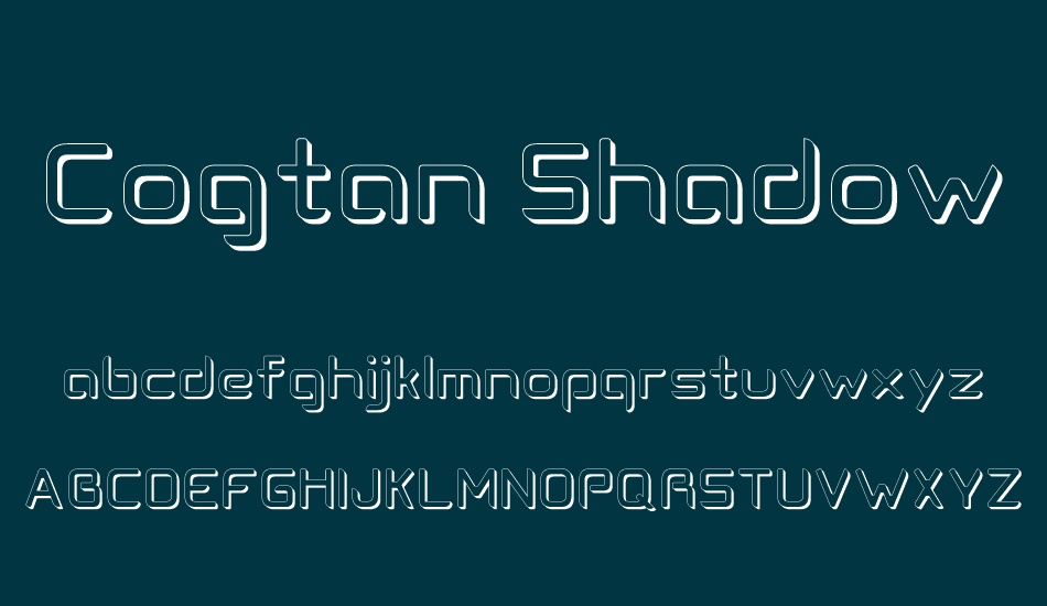 cogtan-shadow font
