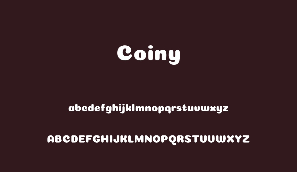 Coiny font