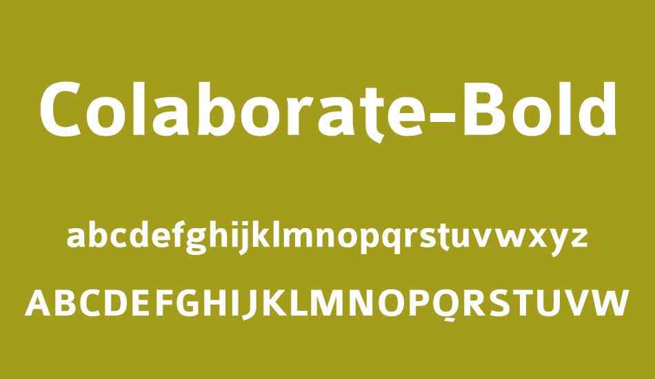 Colaborate-Bold font