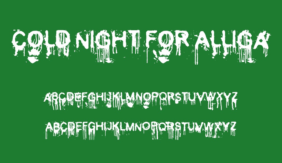 Cold Night for Alligators font
