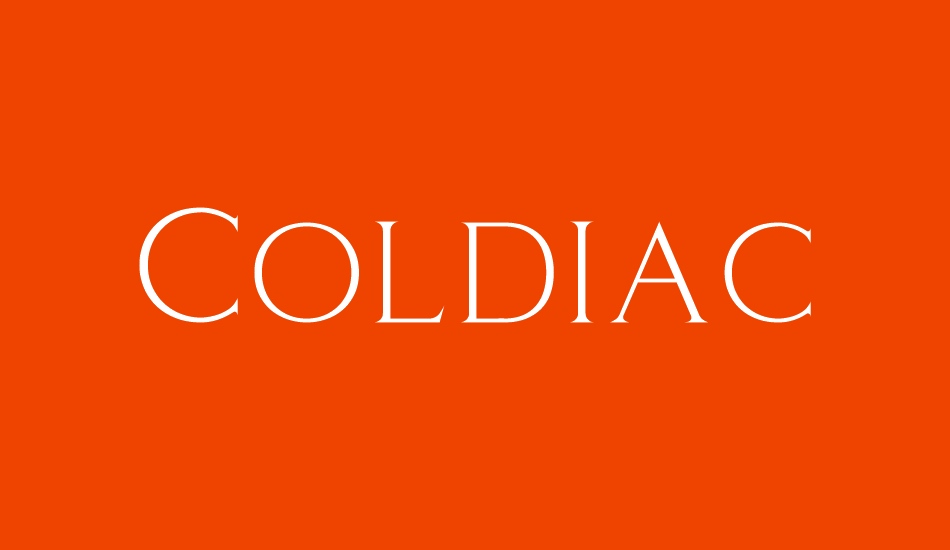 Coldiac Free font big