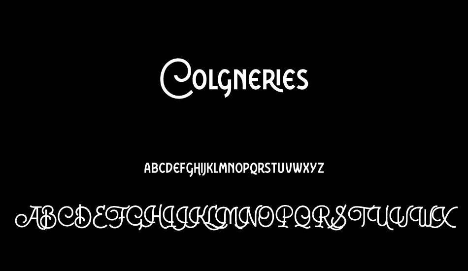 Colgneries font