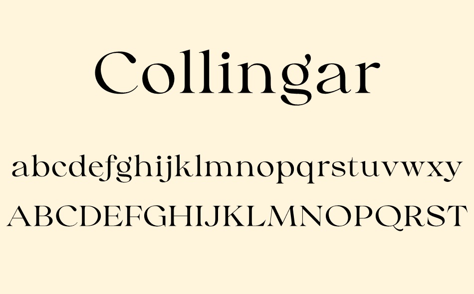 Collingar font