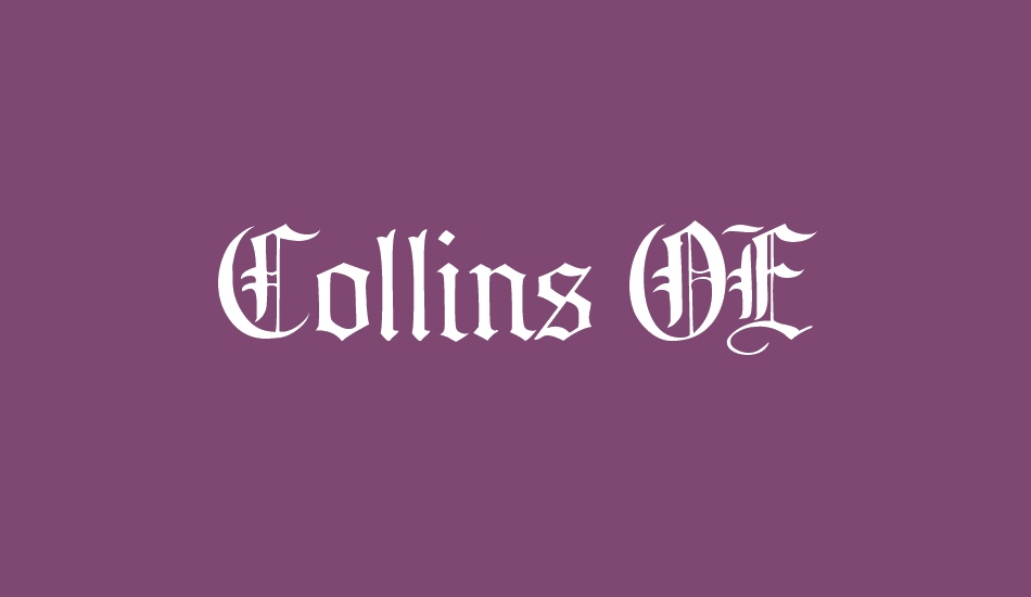 Collins OE Demo font big