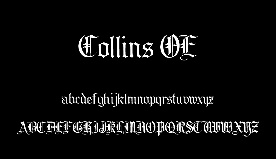 Collins OE Demo font