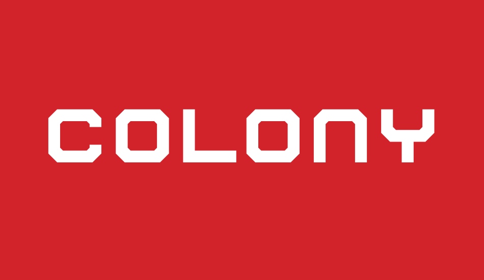 Colony font big