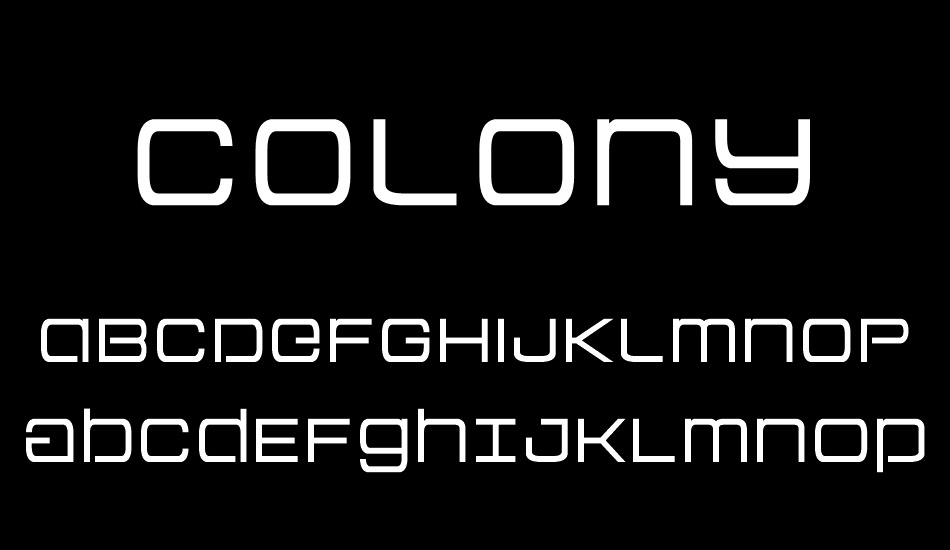 Colony Marines font