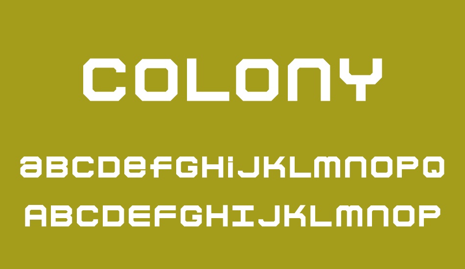 Colony font