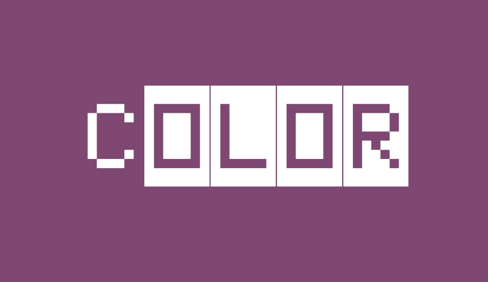 Color Basic font big