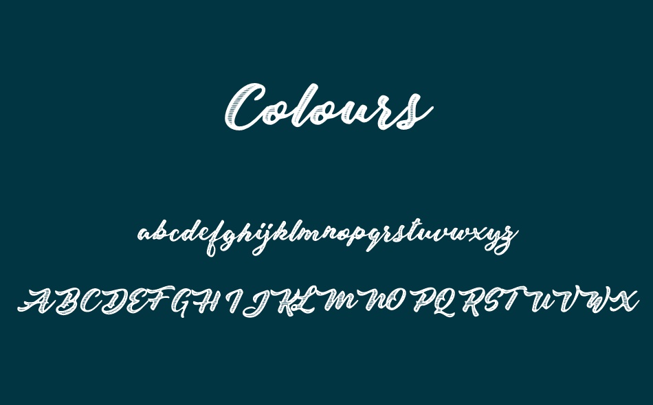 Colours font