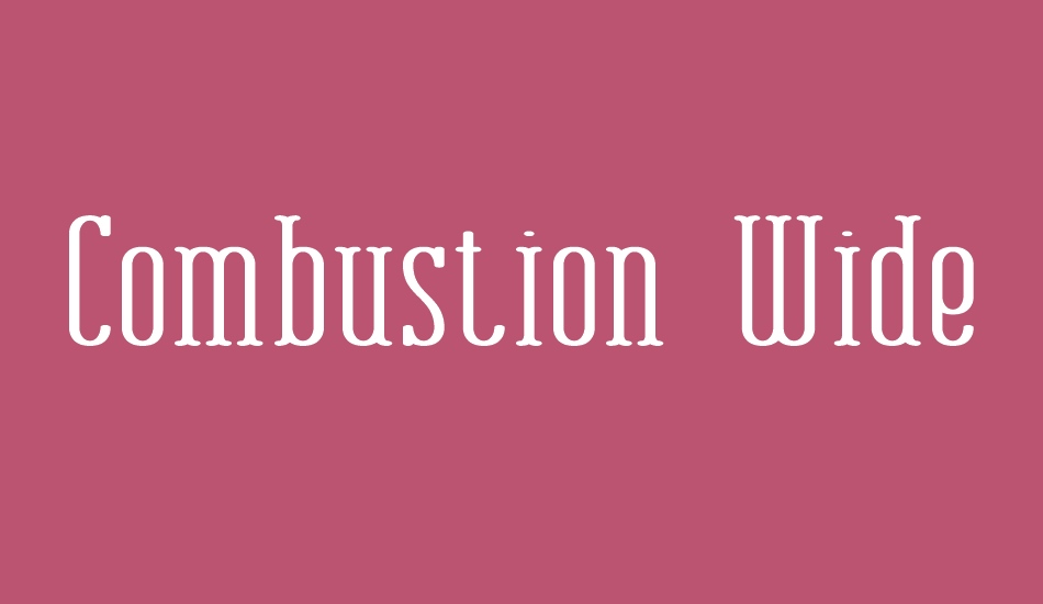 Combustion Wide BRK font big