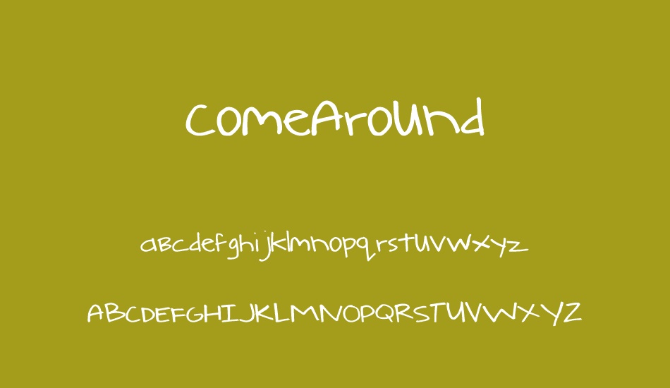 ComeAround font