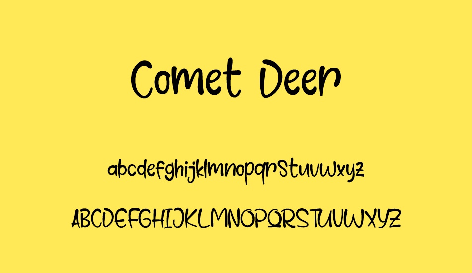 comet-deer font