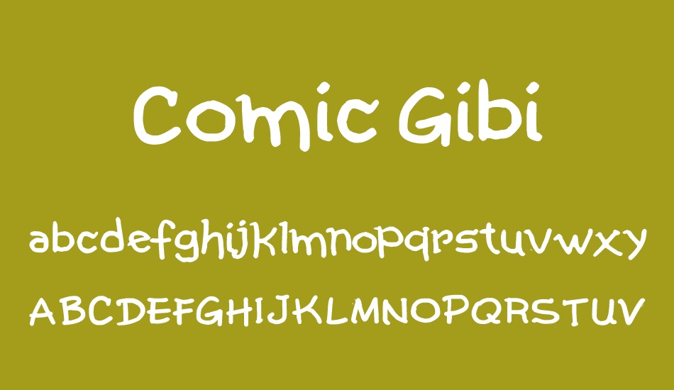 Comic Gibi font