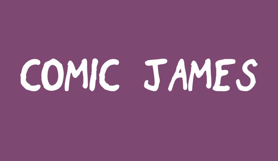 Comic James font big