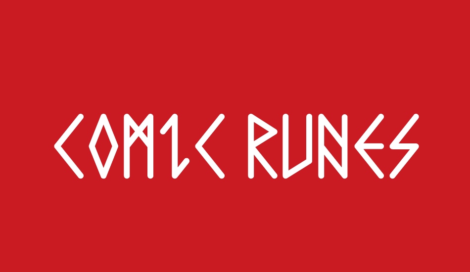 Comic Runes font big