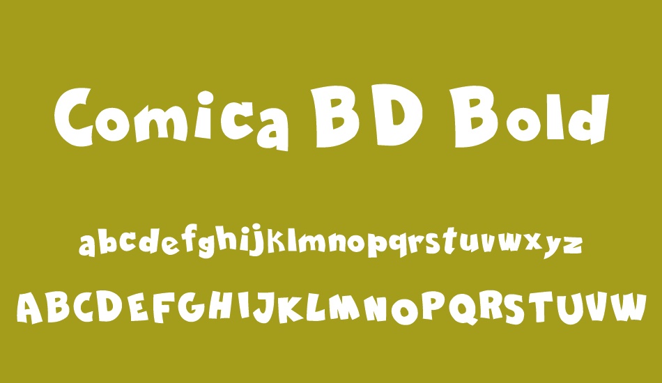 Comica BD Bold font