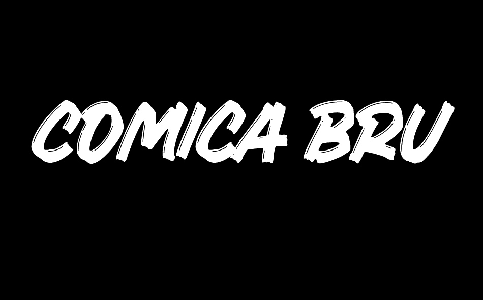 Comica Brush font big