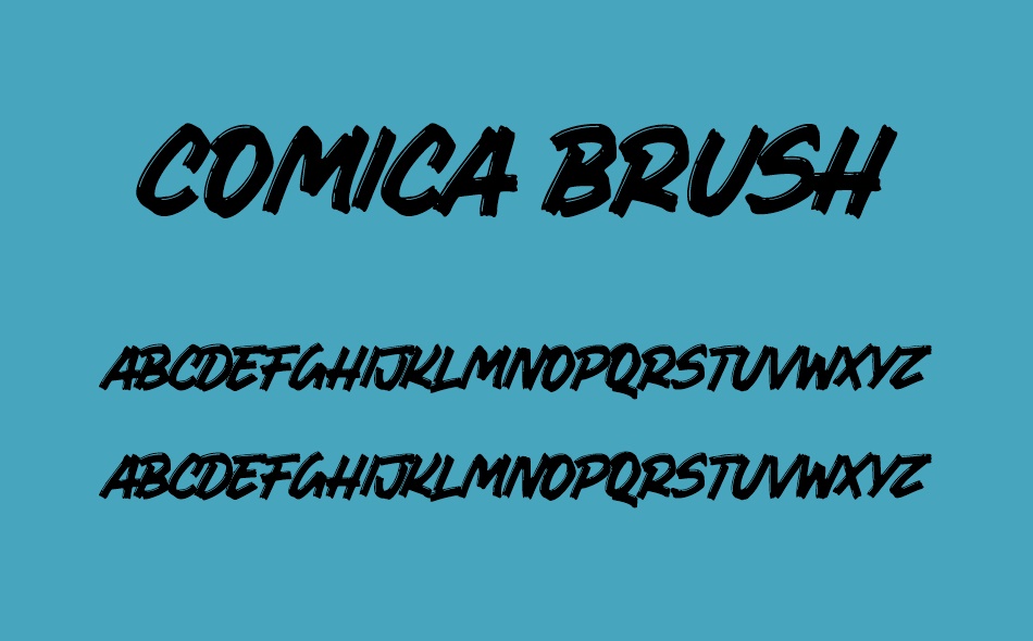Comica Brush font