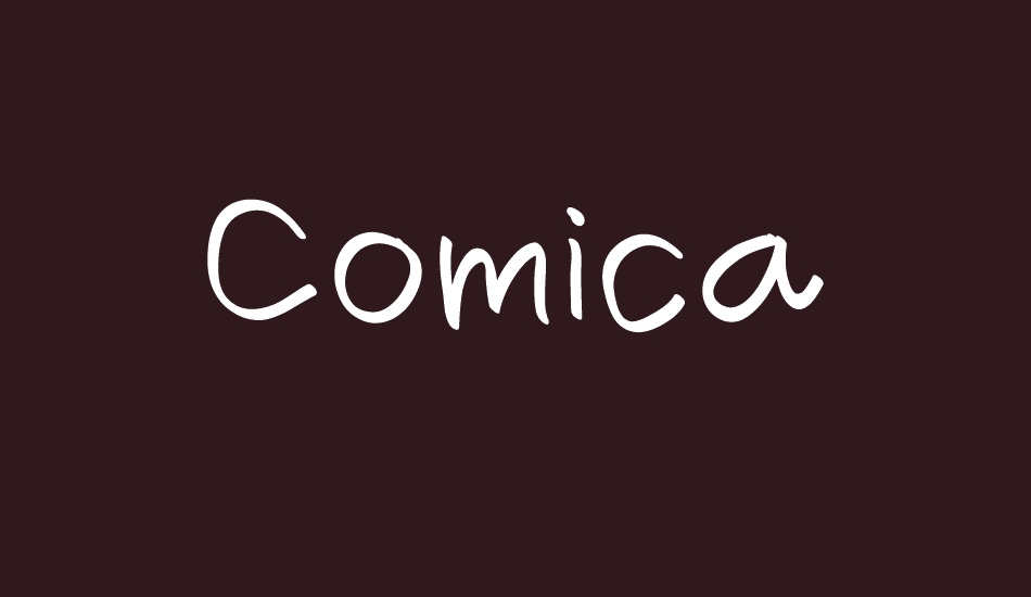 comica-regular font big