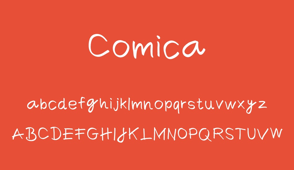 comica-regular font