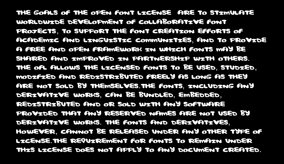 ComicBubble font 1