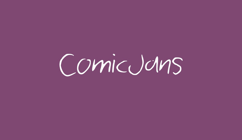ComicJans font big