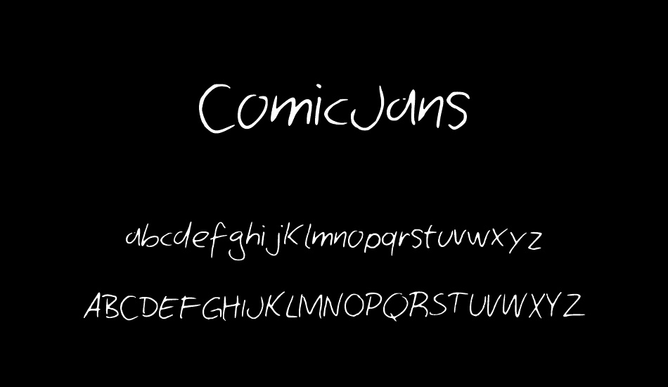 ComicJans font