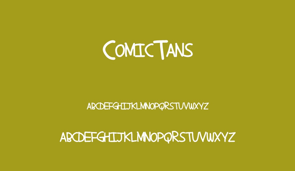 ComicTans font