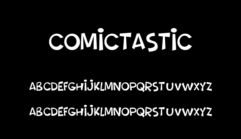 Comictastic font