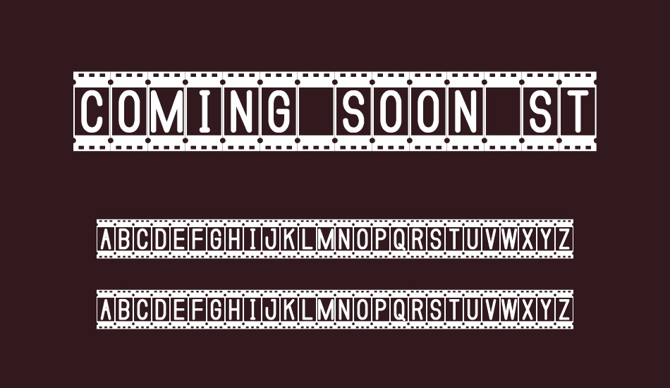 Coming Soon St font