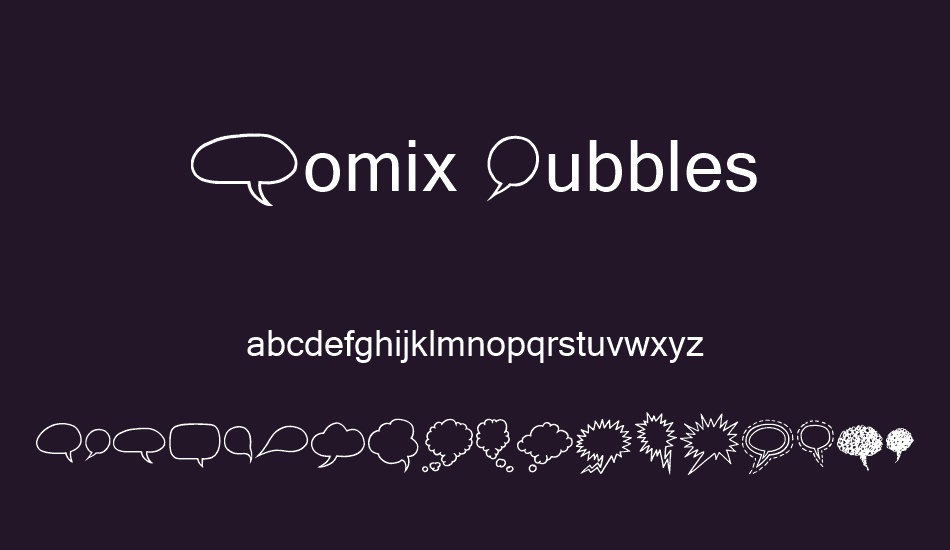Comix Bubbles font