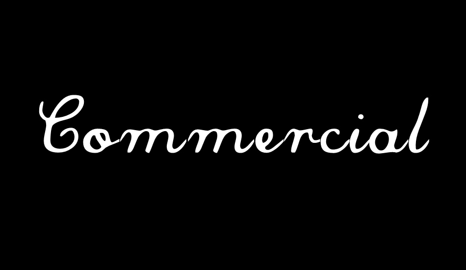 Commercial Script font big