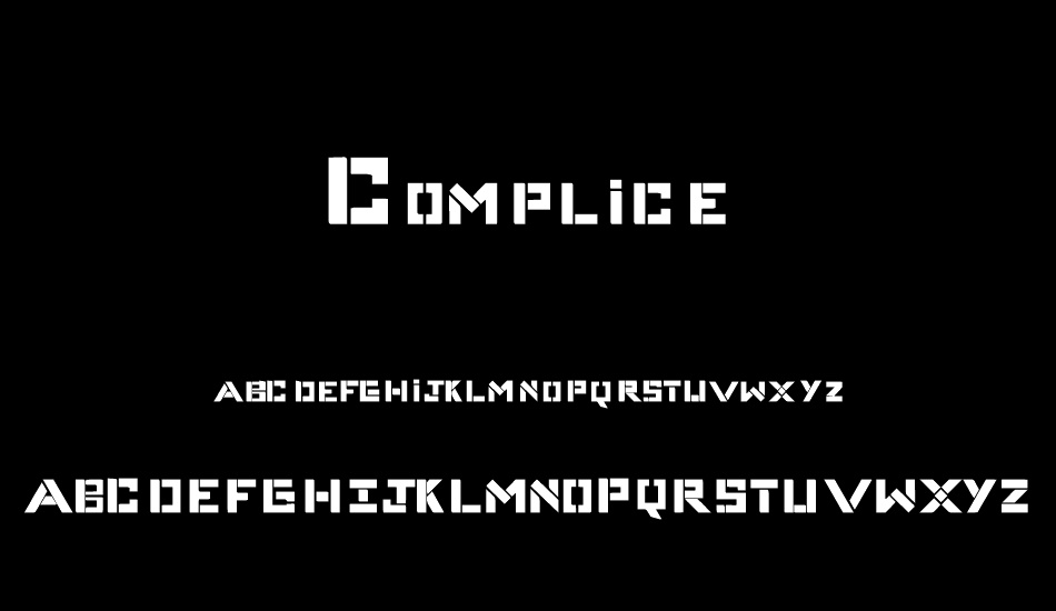 Complice font