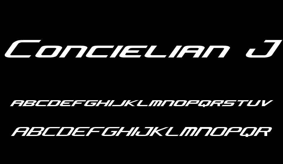 Concielian Jet font