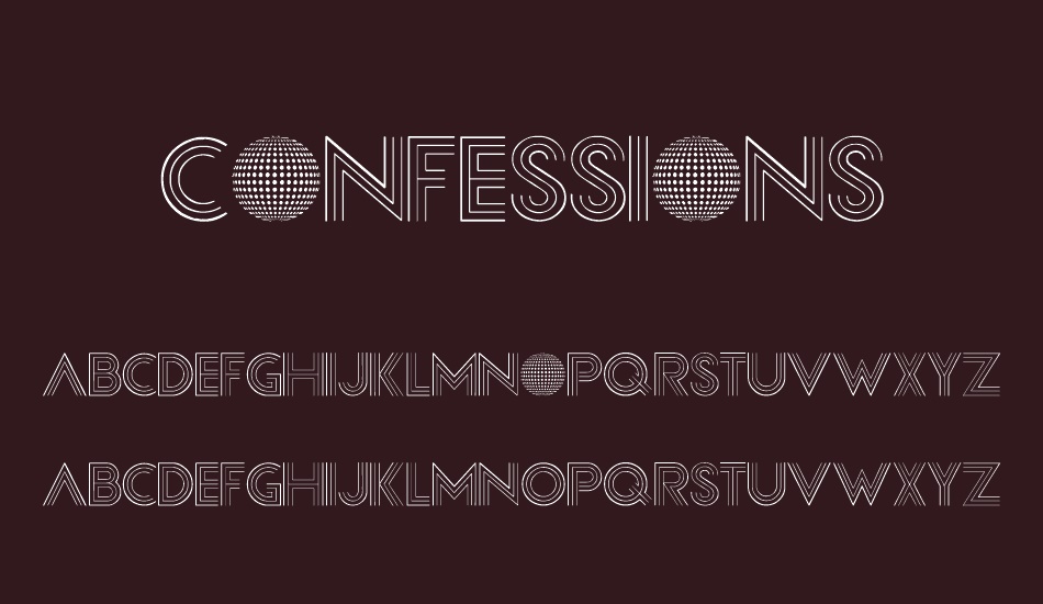 Confessions font