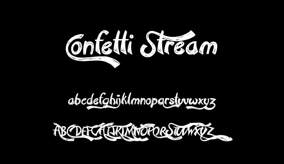 Confetti Stream font