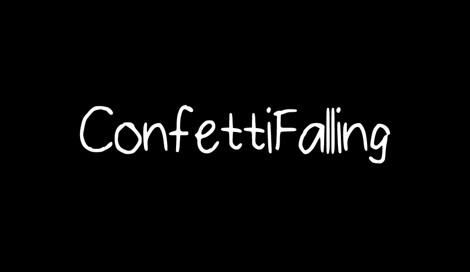 ConfettiFalling font big