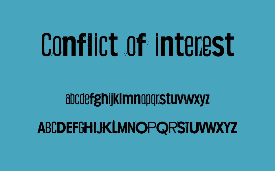 Conflict of interest font