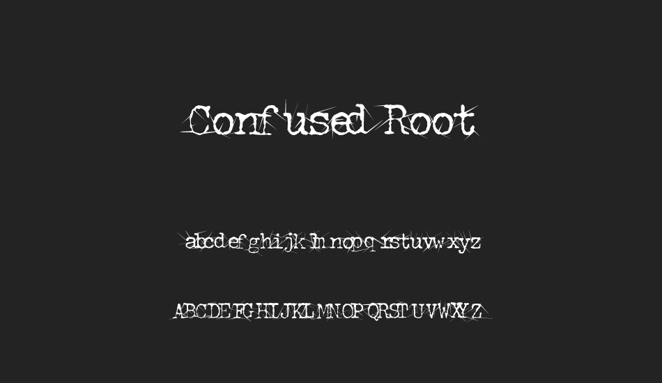 Confused Root font