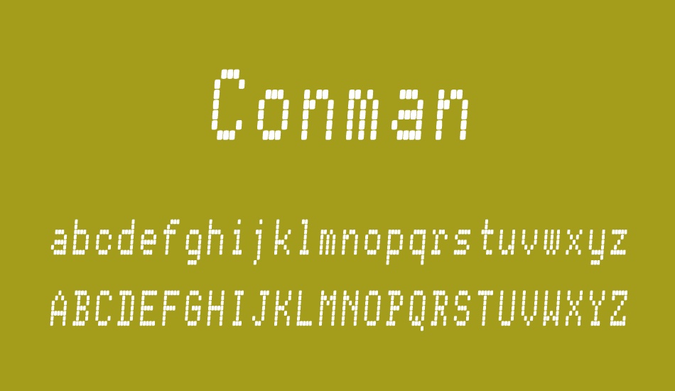 Conman font