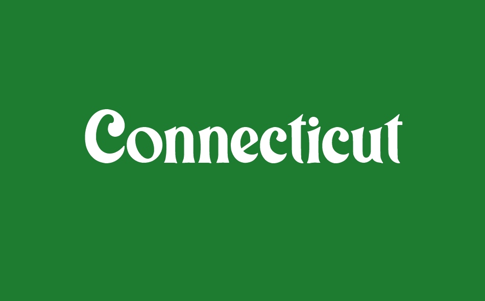 Connecticut font big