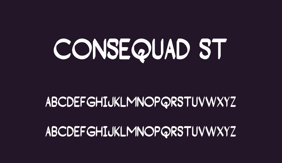 Consequad St font