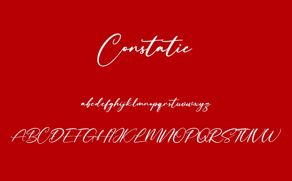 Constatic font