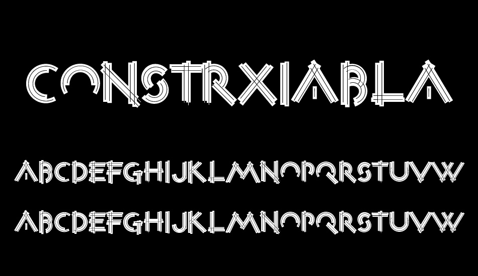 ConstrxiaBlackInline font