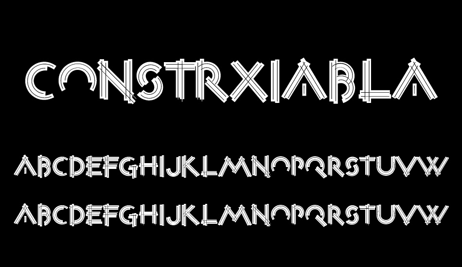ConstrxiaBlackInline font